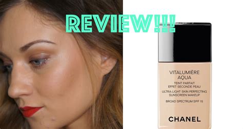 chanel vitalumiere aqua foundation review